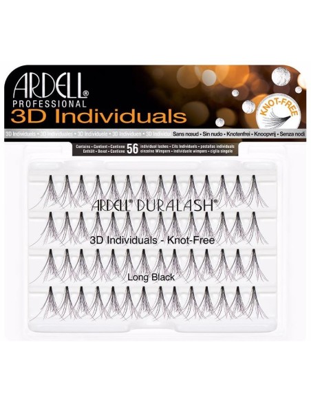 Ardell Pestañas Postizas 3D Individuales Long Black 56Uds