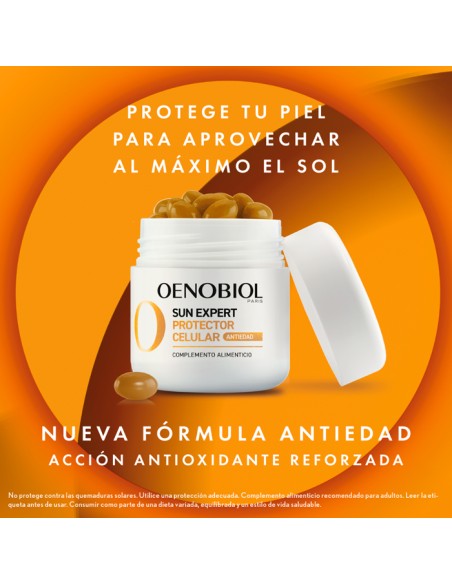 Oenobiol Sun Expert Protector Celular Antiedad 2x30 Cápsulas