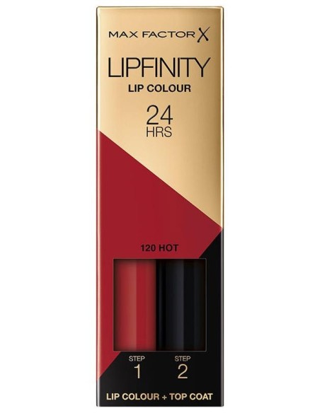 Lápiz Labial Mf Lipfinity 120 Hot